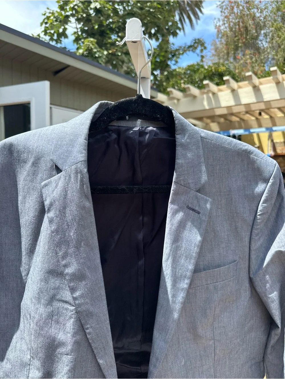Acne Studios Men’s Light Gray Casual Shirt Jacket